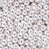 Pérolas Prateadas de 6 mm - Dekora - 500 gr