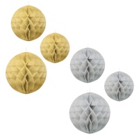 Pendentes de bola de encaixe - 3 unidades