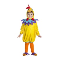 Fato de galo amarelo para bebé