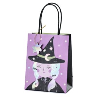 Saco de presente de bruxa de Halloween de 18 x 14 x 8 cm - 1 unidade