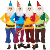 Fantasia de anão colorido para homem