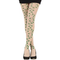 Collants de folhas verdes