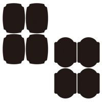 Autocolantes de escrita com efeito de quadro-negro 5,8 x 7,8 cm - 12 unidades