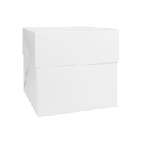 Caixa de 26,5 x 26,5 x 25 cm para bolo quadrado