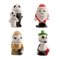 Figuras para bolo de Jack Skelington de 3,5 a 4 cm - Dekora - 50 unidades