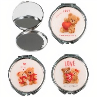 Espelho de bolso Ursinhos Amorosos - 1 unidade
