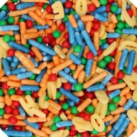 Alfabeto Polvilha e Confetti 65 gr - FunCakes