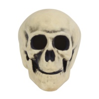 Caveira decorativa com luz 27 cm