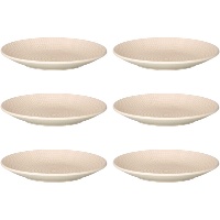 Prato de 27 cm gravado com padrão de quadrados - Vessia - 6 unidades