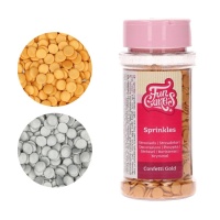 Sprinkles de confettis metalizados de 60 g - FunCakes