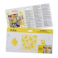 Stencil havaiano 10 x 25 cm - Decorar