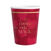 Copos Love 266 ml - 6 unidades