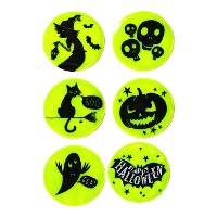 Adesivos refletivos de Halloween - 6 unidades