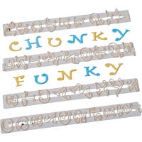 Corta-alfabeto e corta-números Chunky Funky - FMM - 4 peças