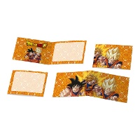Convites de Dragon Ball de 24 x 8 cm - 6 unidades