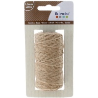 Cordão de juta natural 1,5 mm 30 m de comprimento