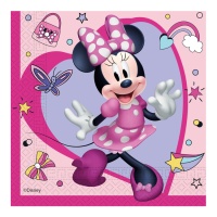 Guardanapos Pink Minnie e Daisy 16,5 x 16,5 cm - 20 peças