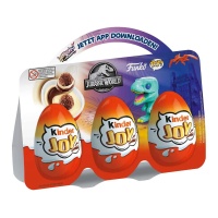 Kinder Joy de bolinhas cobertas de cacau em creme com surpresa - 3 unidades