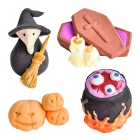 Figuras de açúcar 3D de Halloween de 3 a 8 cm - Dekora - 20 unidades