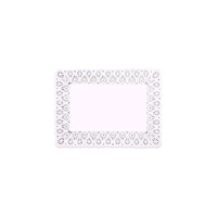 Papel retangular branco doily 18 x 25 cm - Produtos Maxi - 10 unidades