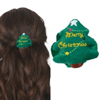 Colete de cabelo natalino com árvore Feliz Natal