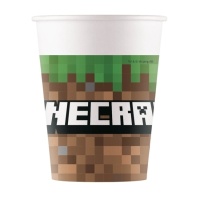 Copos Minecraft 200 ml - 8 unid.