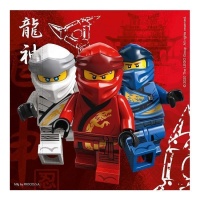 Guardanapos de Lego Ninjago de 16,5 x 16,5 cm - 20 unidades