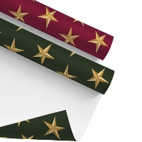 Papel de presente de Estrelas natalinas de 2 x 0,70 m - 1 unidade