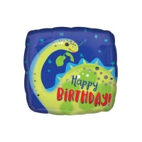 Balão Happy Birthday Dinosaur 43cm - Anagrama