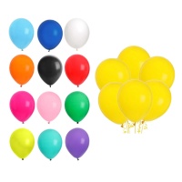 Balões de látex coloridos 23 cm - Amber - 50 unidades