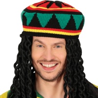 Chapéu rastafári colorido
