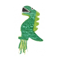 Piñata 3D dinossauro verde 43 x 34 x 9 cm