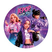 Oblata comestível K-pop de 20 cm