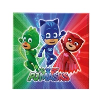 Guardanapos de PJ Masks de 16,5 x 16,5 cm - 20 unidades