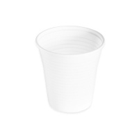 Copos de plástico branco de 100 ml - 100 unid.