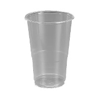 Copos de 350 ml de plástico transparente - 25 unidades