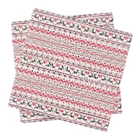 Guardanapos de Natal com neve de 16,5 x 16,5 cm - 20 unidades