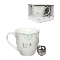 Chávena Tea Time 510 ml com filtro de chá