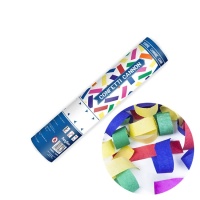 Canhão de confettis coloridos - 20 cm