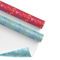 Papel de embrulho de confettis 2,00 x 0,70 m - Dcasa - 1 unid.