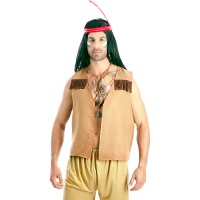 Colete de índio ou de vaqueiro para adulto