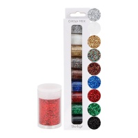 Conjunto de Pó Glitter Glitter 4 gr - 9 unidades