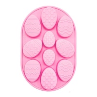 Molde de silicone para ovo de Páscoa - Happy Sprinkles - 10 cavidades