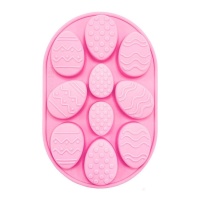 Molde de silicone para ovo de Páscoa - Happy Sprinkles - 10 cavidades