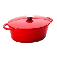 Caçarola oval Cocotte 27 x 21 cm com tampa - Ibili