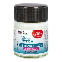 Cola de verniz acetinado transparente para velas Foto Transfer Potch - 50 ml