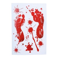 Decoração de janela com impressão de sangue 25 x 35 - 1 unidade
