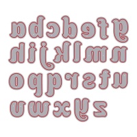 Alfabeto clássico em minúsculas Zag die - Misskuty - 26 unidades