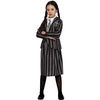 Fato de menina em uniforme familiar gótico para criança