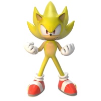 Figura para bolo do Super Sonic de 9 cm.